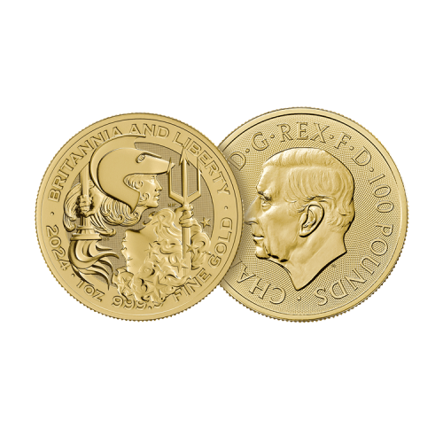 Thumbnail 1 oz Royal Mint Gouden Munt 2024 perspectief 1
