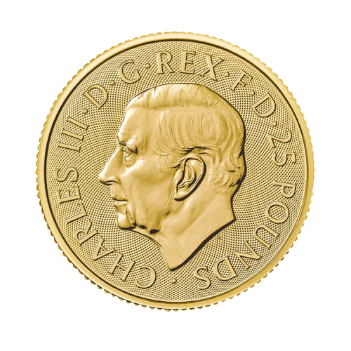 Thumbnail 1/4 oz Royal Mint Gouden Munt 2024 achterkant