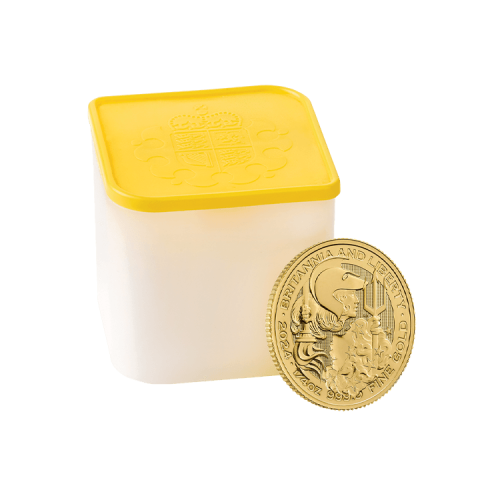 Thumbnail 1/4 oz Royal Mint Gouden Munt 2024 perspectief 2