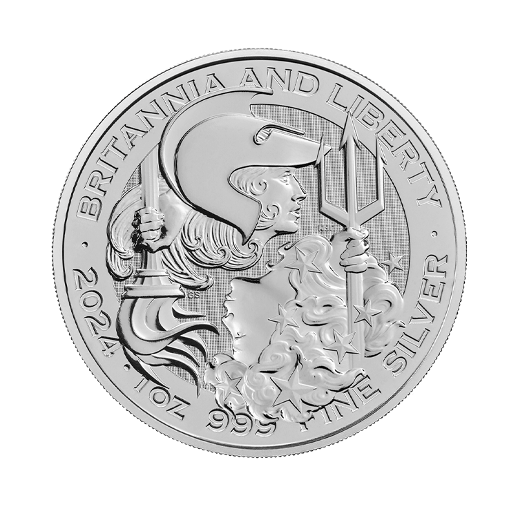 1 oz Royal Mint Plata 2024 front