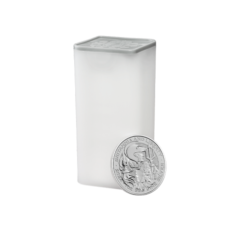 Thumbnail 1 oz Royal Mint Plata 2024 angle 3