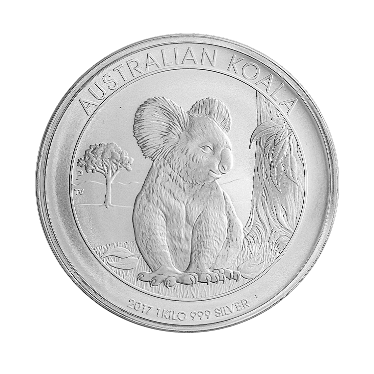 1 kilo Koala Zilveren Munt 2017 voorkant