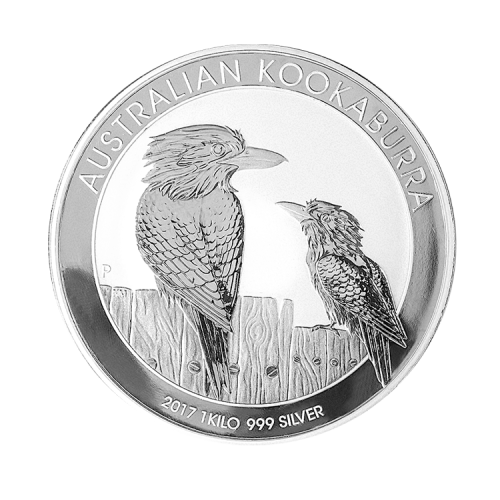 Thumbnail 1 kilo Kookaburra Zilveren Munt 2017 voorkant