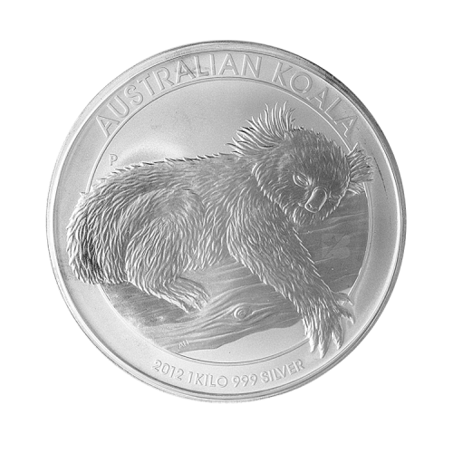 Thumbnail 1 kilo Koala Zilveren Munt 2012 voorkant
