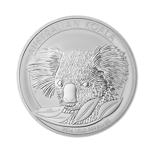 Thumbnail 1 kilo Koala Zilveren Munt 2014 voorkant