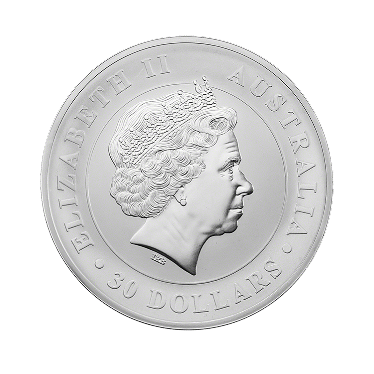 1 kilo Koala Zilveren Munt 2014 achterkant