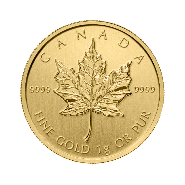 1g Maple Leaf Gold Coin Mixed Years front
