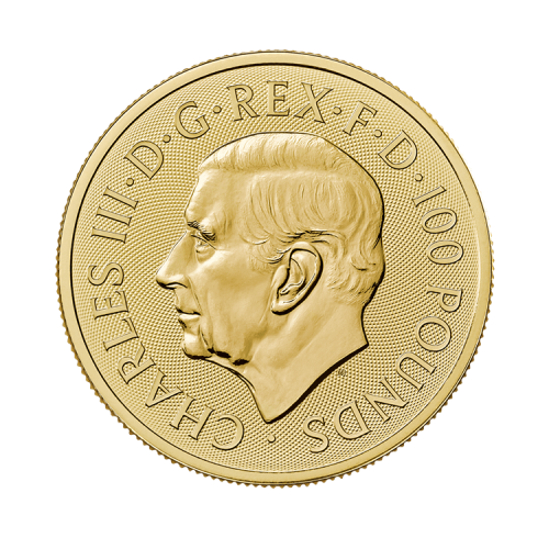 Thumbnail 1 troy ounce gouden munt Lion and Eagle 2024 achterkant