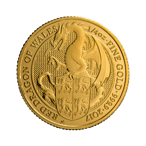 Thumbnail 1/4 oz Royal Mint Gouden Munt 2017 voorkant