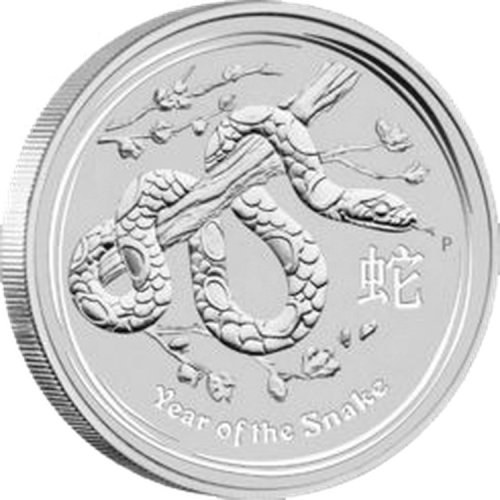 Thumbnail 1 kilo Lunar Zilveren Munt 2013 voorkant
