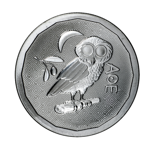 Thumbnail 1 troy ounce zilveren Athenian Owl munt 2024 voorkant