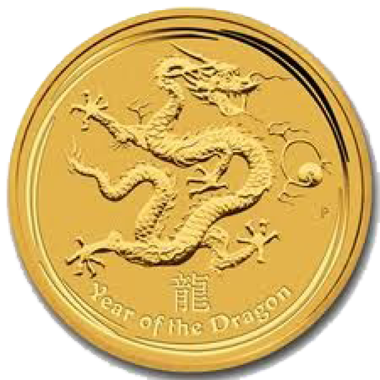 1/4 oz Lunar Oro 2012 front