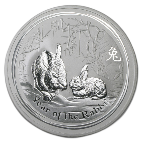 Thumbnail 10 oz Lunar d'Argent 2011 front