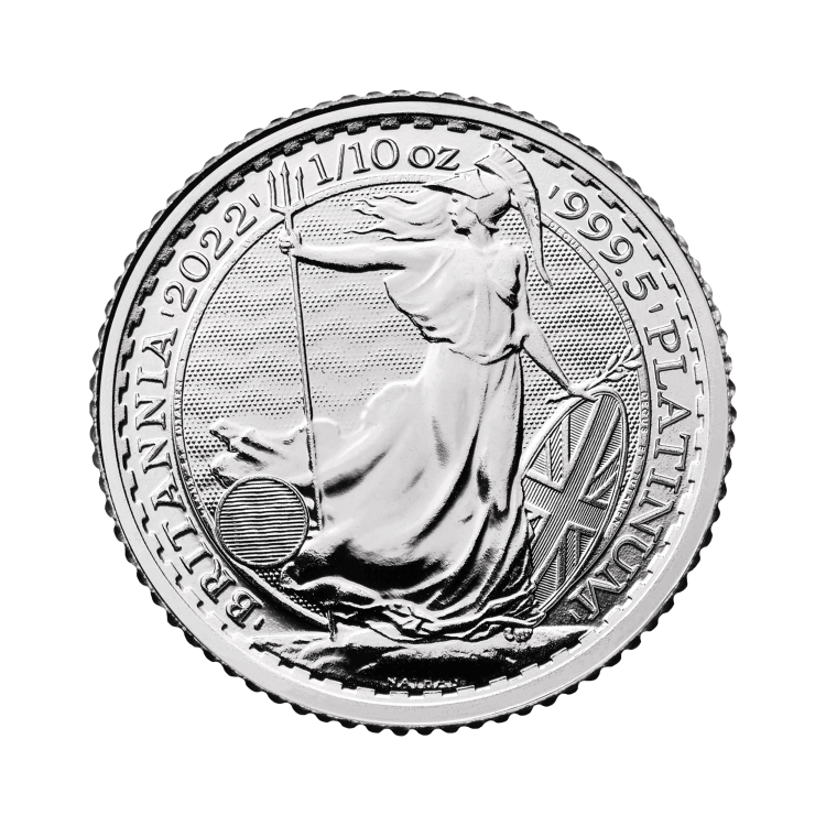 1/10 oz Royal Mint Platina Munt 2021 front