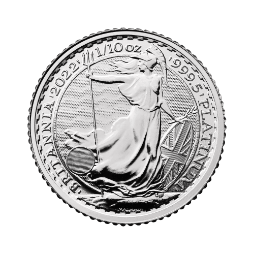 Thumbnail 1/10 oz Royal Mint Platina Munt 2021 front