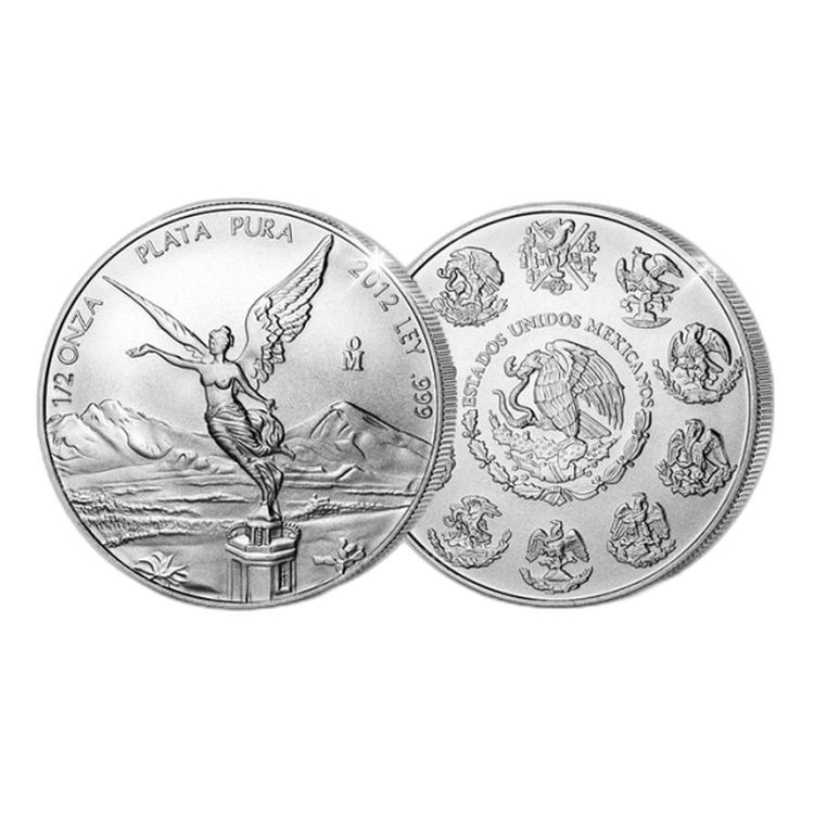 1/2 oz Mexican Libertad Zilveren Munt Divers voorkant