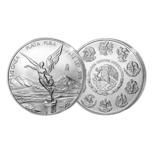 Thumbnail 1/2 oz Mexican Libertad Zilveren Munt Divers voorkant
