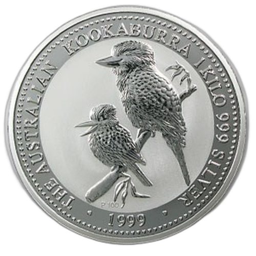 Thumbnail 1 kilo Kookaburra Plata 1999 front