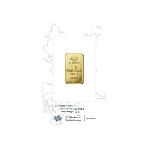 Thumbnail 10g Pamp Suisse Lingot d'Or back