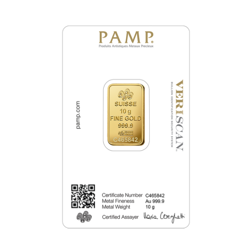Thumbnail 10g Pamp Suisse Gold Bar back