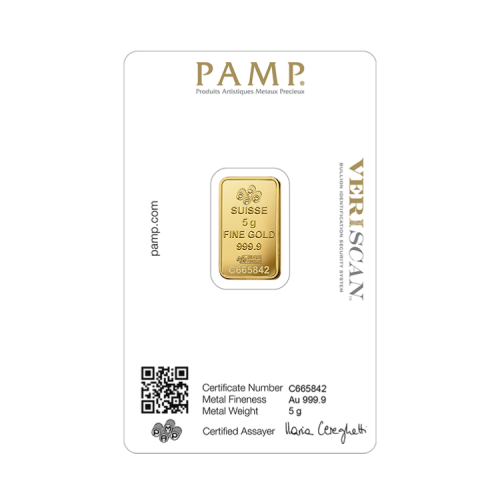 Thumbnail 5g Pamp Suisse Goldbarren back