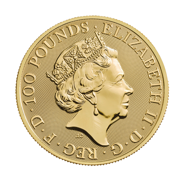 1 oz Royal Mint Gouden Munt 2020 achterkant
