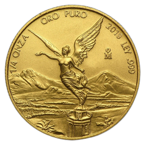 Thumbnail 1/4 oz Banco de Mexico Oro 2018 front