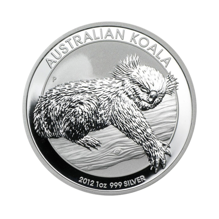 1 oz Koala Zilveren Munt 2012 voorkant