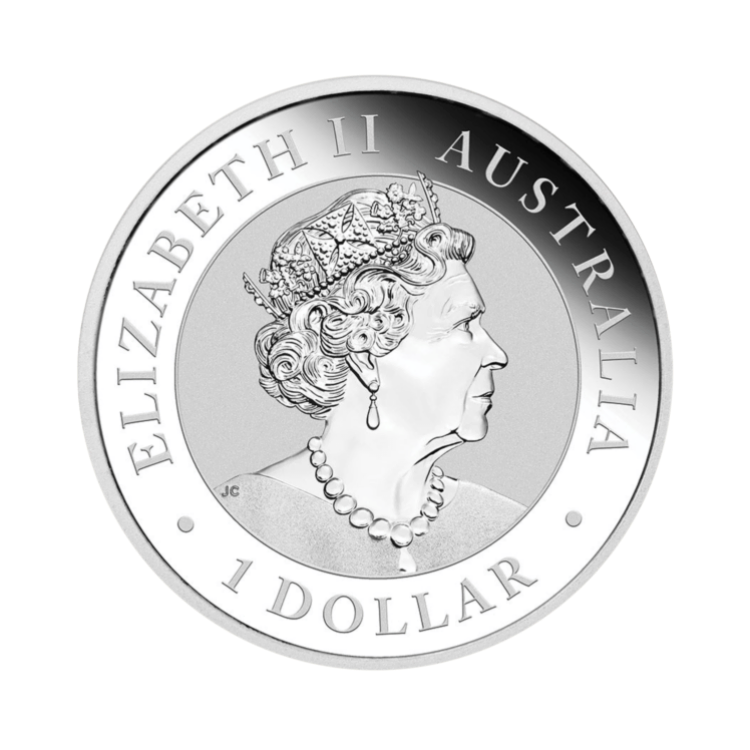 1 oz Koala Zilveren Munt 2012 achterkant