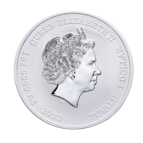 Thumbnail 1 troy ounce silver coin gods of Olympus Hera 2022 back