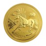 1 Troy ounce gouden munt Lunar 2014 voorkant