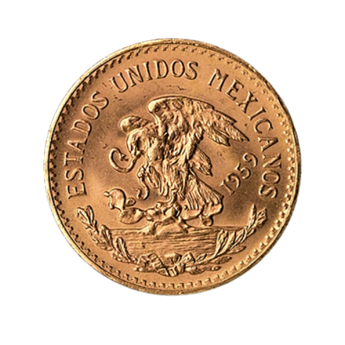 Thumbnail 20 pesos munt Mexico Gouden Munt achterkant