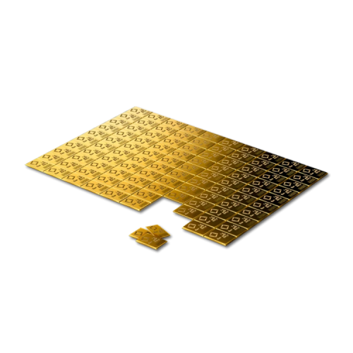 Thumbnail 100 x 1g Valcambi Goud Combibar Geen Verpakking voorkant