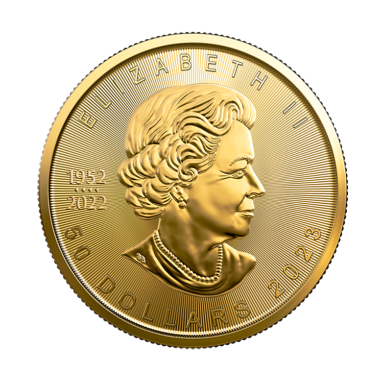1 oz Maple Leaf Or 2023 back