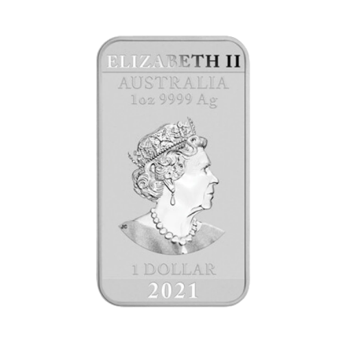 Thumbnail 1 oz Perth Mint Silver Bar 2021 back
