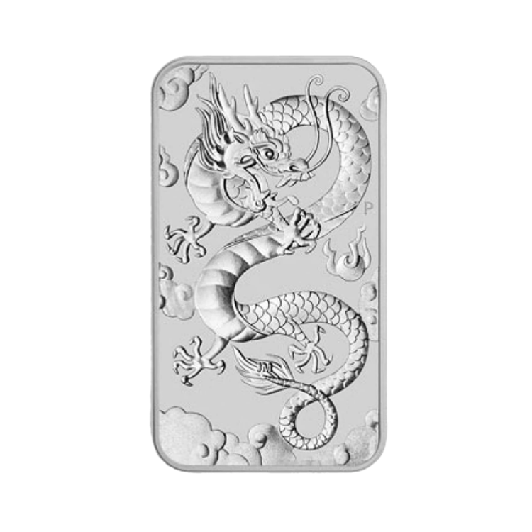 1 oz Perth Mint Silver Bar 2019 front