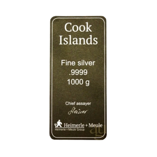 Thumbnail 1 Kilogram zilveren muntbaar Cook Islands 2020 achterkant