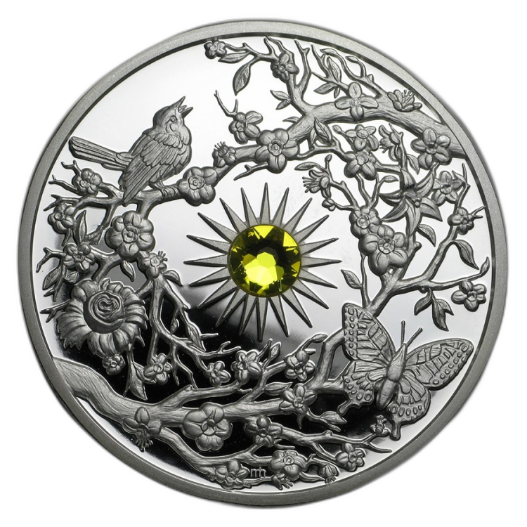 2 Troy ounce silver coin Niue Spring 2017 front