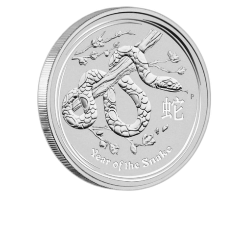 Thumbnail 5 Troy ounce zilver Lunar munt 2013 - jaar van de slang