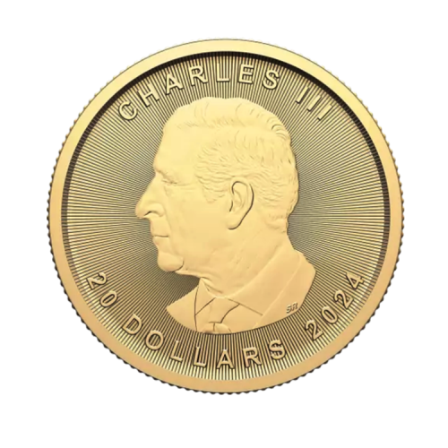 Thumbnail Charles III Maple Leaf goud 2025 1/2 troy ounce