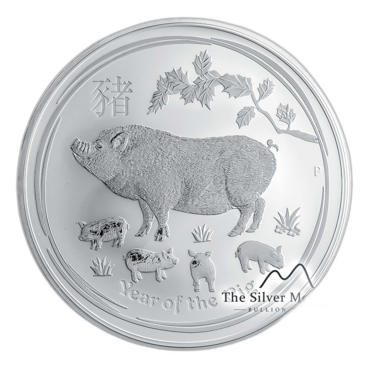 10 oz Lunar Plata 2019 front