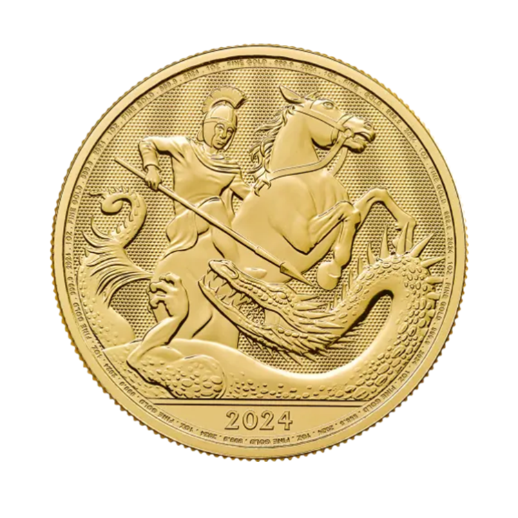 1 oz Royal Mint Gouden Munt 2024 voorkant