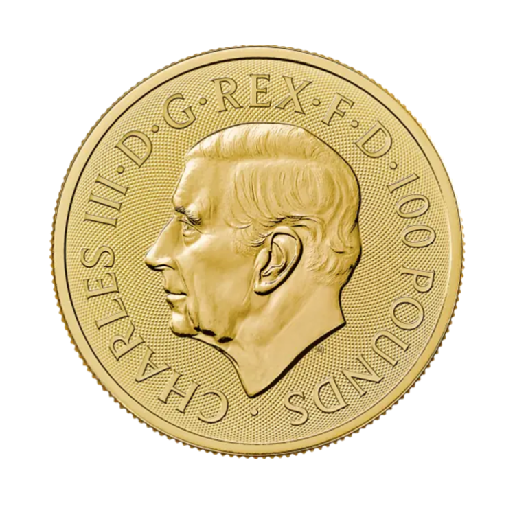 1 oz Royal Mint Gouden Munt 2024 achterkant