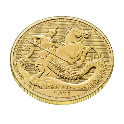 Thumbnail 1 oz Royal Mint Gouden Munt 2024 perspectief 1