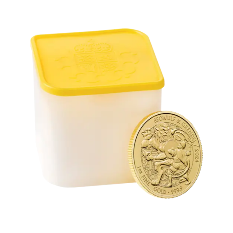 1 oz Myths and Legends Gold Coin 2024 angle 1