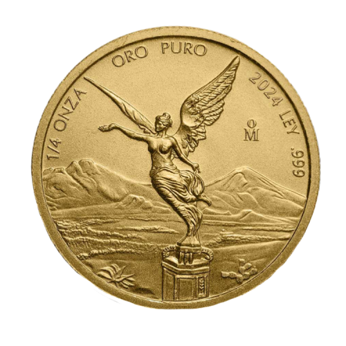 Thumbnail Voorzijde 1/4 troy ounce gouden Mexican Libertad