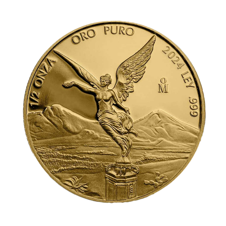 1/2 oz Mexican Libertad Gouden Munt 2024 voorkant