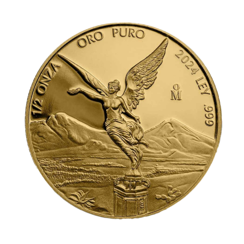 Thumbnail 1/2 oz Mexican Libertad Gouden Munt 2024 voorkant