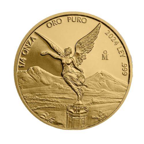 Thumbnail 1/4 oz Mexican Libertad Gouden Munt 2024 voorkant