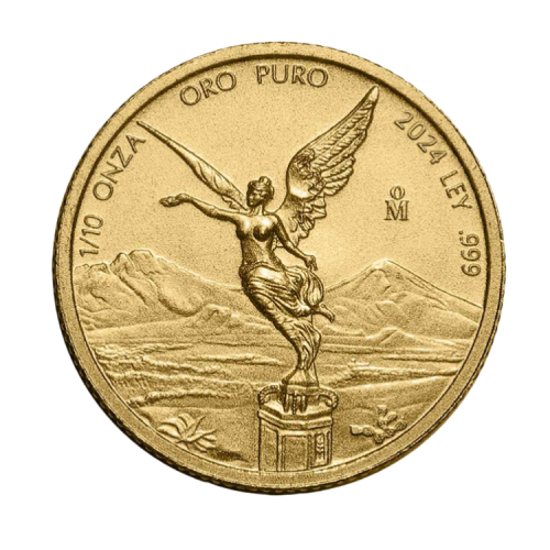 Thumbnail Voorzijde 1/10 troy ounce Mexican Libertad 2024